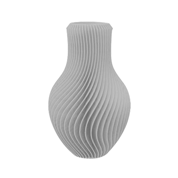 3D打印简约现代摆件波浪花瓶